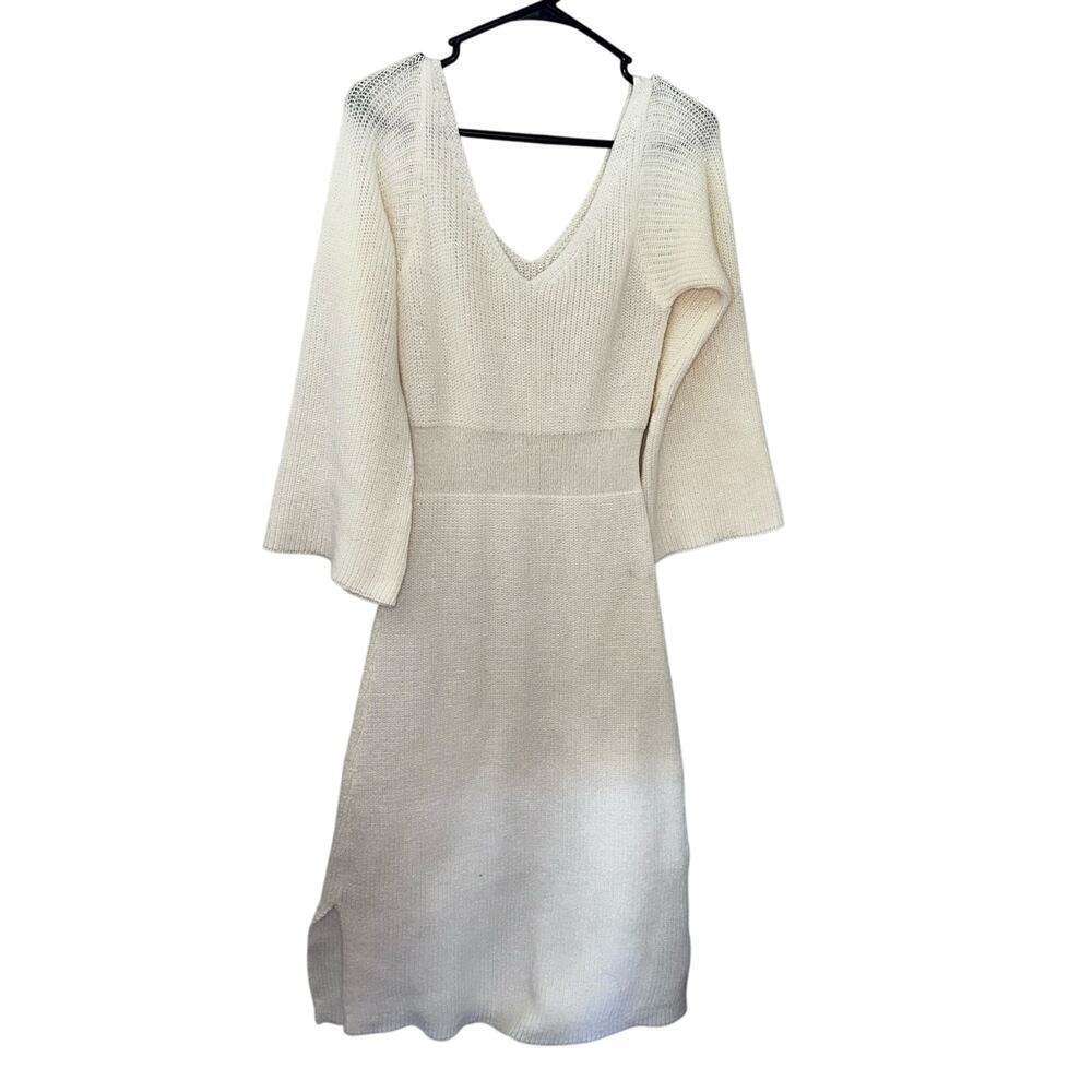 Cream white Sweater dress size m